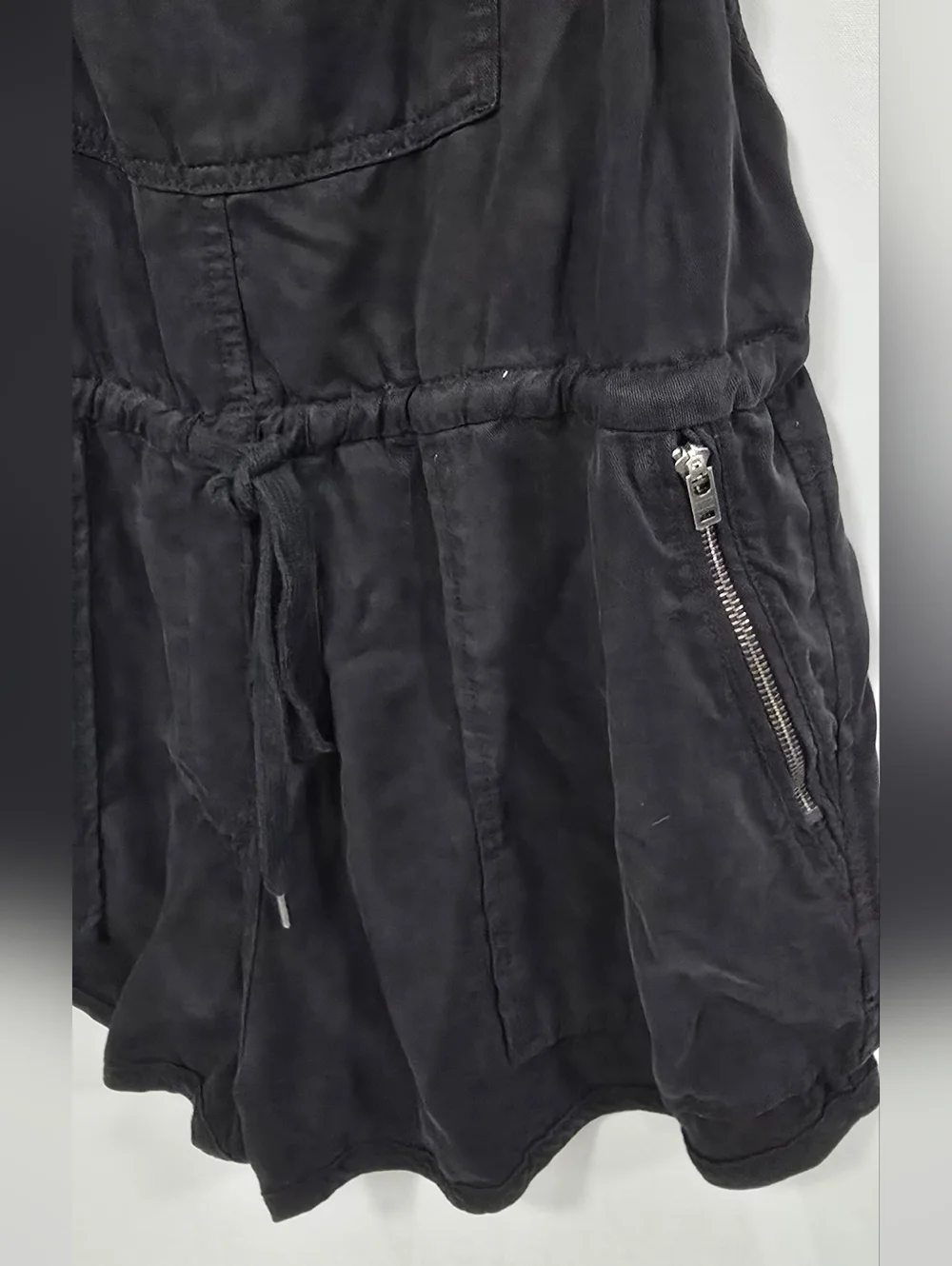 Aritzia Wilfred Free women S Beatriz romper overalls shorts black minimalist - Picture 6 of 10